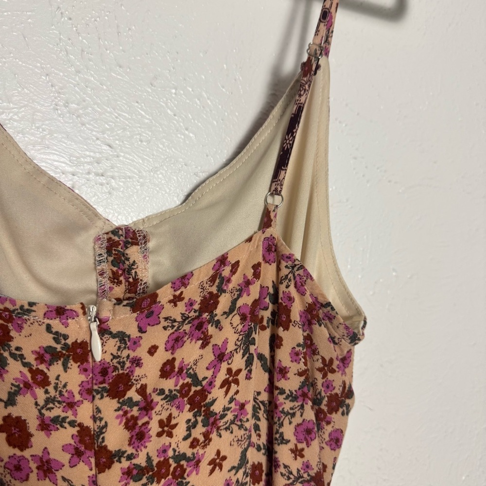 Vici Floral Bohemian Rayon Jumpsuit‎ - Picture 6 of 9